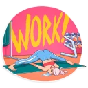 😴-Stay Fit, Telegram Sticker