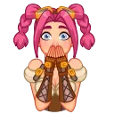 😨-Steamy Julia, Telegram Sticker