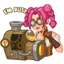 🤫-Steamy Julia, Telegram Sticker