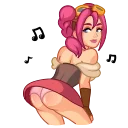🍑-Steamy Julia, Telegram Sticker