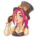 🧐-Steamy Julia, Telegram Sticker