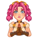 🥺-Steamy Julia, Telegram Sticker