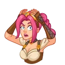 🤯-Steamy Julia, Telegram Sticker