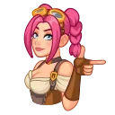 😉-Steamy Julia, Telegram Sticker