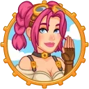 👋-Steamy Julia, Telegram Sticker