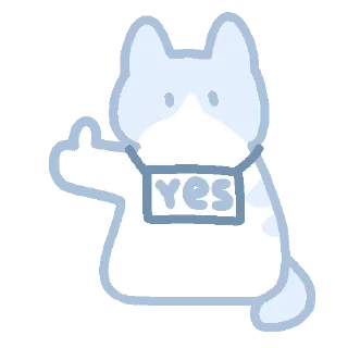 💙-котяш @softsticks, Telegram Sticker