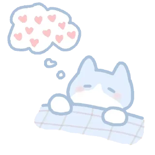 💙-котяш @softsticks, Telegram Sticker