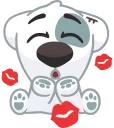 😘-Dog, Telegram Sticker