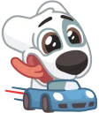 🚗-Dog, Telegram Sticker
