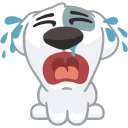 😭-Dog, Telegram Sticker
