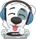 🎵-Dog, Telegram Sticker