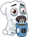 ☕-Dog, Telegram Sticker