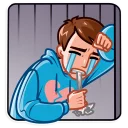 😭-Love Story, Telegram Sticker