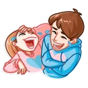 😂-Love Story, Telegram Sticker