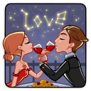 🍷-Love Story, Telegram Sticker