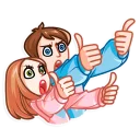 👍-Love Story, Telegram Sticker