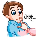🤫-Love Story, Telegram Sticker