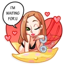 😏-Love Story, Telegram Sticker