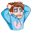 😨-Love Story, Telegram Sticker