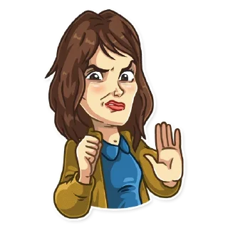 🙅‍♀️-Stranger Things, Telegram Sticker