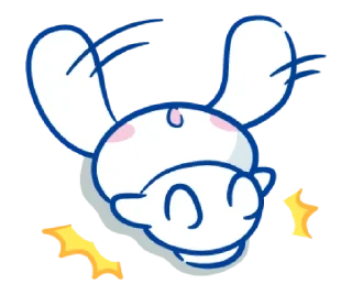 🐰-@STRAWBERRYHOLIC : Cinnamoroll, Telegram Sticker