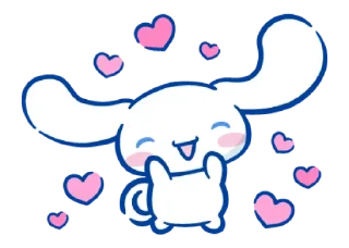 🐰-@STRAWBERRYHOLIC : Cinnamoroll, Telegram Sticker