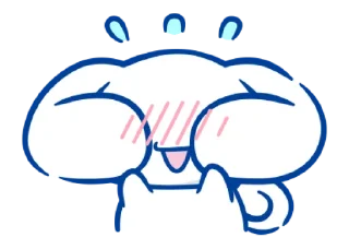 🐰-@STRAWBERRYHOLIC : Cinnamoroll, Telegram Sticker