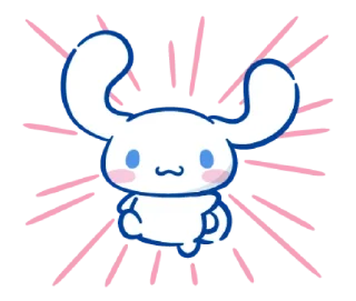 🐰-@STRAWBERRYHOLIC : Cinnamoroll, Telegram Sticker