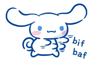 🐰-@STRAWBERRYHOLIC : Cinnamoroll, Telegram Sticker