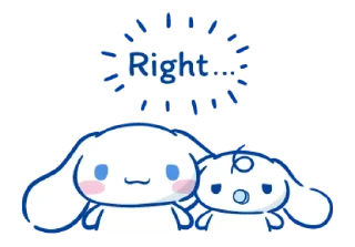 🐰-@STRAWBERRYHOLIC : Cinnamoroll, Telegram Sticker