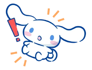 🐰-@STRAWBERRYHOLIC : Cinnamoroll, Telegram Sticker