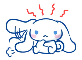 🐰-@STRAWBERRYHOLIC : Cinnamoroll, Telegram Sticker