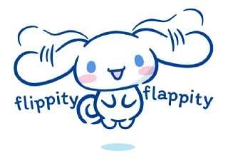 🐰-@STRAWBERRYHOLIC : Cinnamoroll, Telegram Sticker