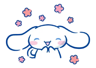 🐰-@STRAWBERRYHOLIC : Cinnamoroll, Telegram Sticker