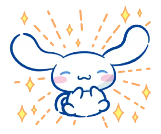 🐰-@STRAWBERRYHOLIC : Cinnamoroll, Telegram Sticker