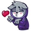 😘-Street Cat, Telegram Sticker