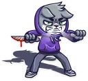 😤-Street Cat, Telegram Sticker