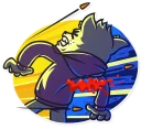 😵-Street Cat, Telegram Sticker