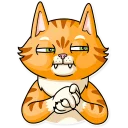 😈-Striped Cat, Telegram Sticker
