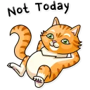 ☺️-Striped Cat, Telegram Sticker