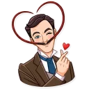 ❤️-Such a Gentleman, Telegram Sticker