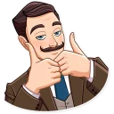 👍-Such a Gentleman, Telegram Sticker