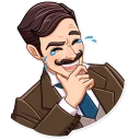 😂-Such a Gentleman, Telegram Sticker