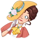 😳-Such a Lady, Telegram Sticker