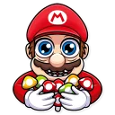 🥴-Super Mario, Telegram Sticker