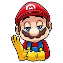 😏-Super Mario, Telegram Sticker