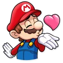😘-Super Mario, Telegram Sticker