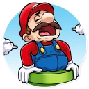 😩-Super Mario, Telegram Sticker