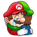 😭-Super Mario, Telegram Sticker