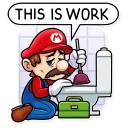 😞-Super Mario, Telegram Sticker